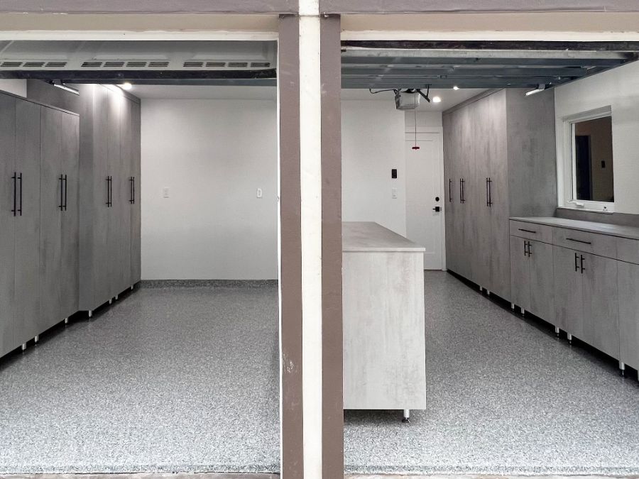Floor-to-ceiling garage cabinets